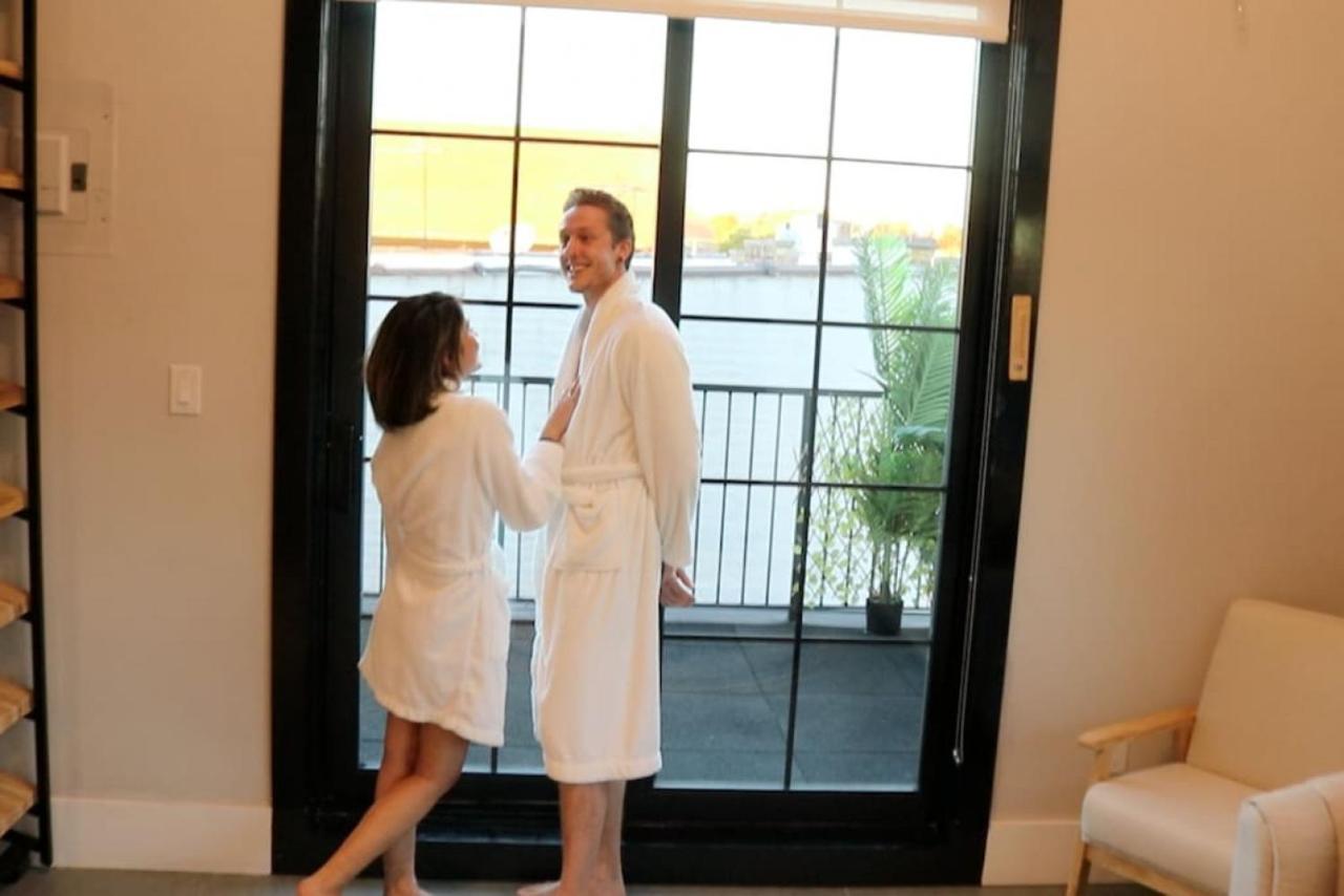 Nyc Skyline Views, Sauna & Rooftop - Romantic Escape At "Brooklyn Bay Lofts" Нью-Йорк Экстерьер фото